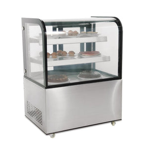 Polar G-serie koelvitrine met gebogen glas 270L