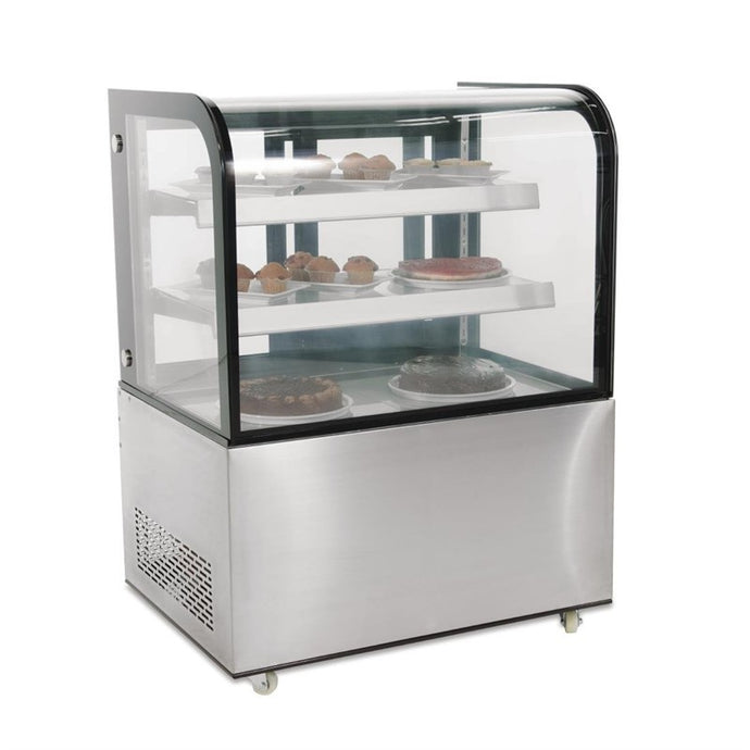 Polar G-serie koelvitrine met gebogen glas 270L