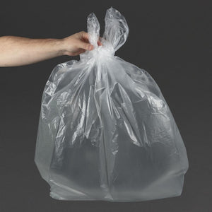 Jantex transparante afvalzakken gerecycled 90L 12kg (200 stuks)
