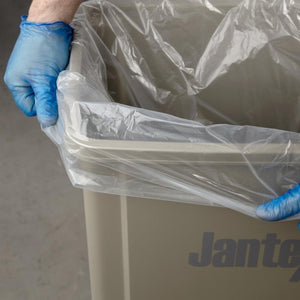 Jantex transparante afvalzakken gerecycled 120L 18kg (100 stuks)
