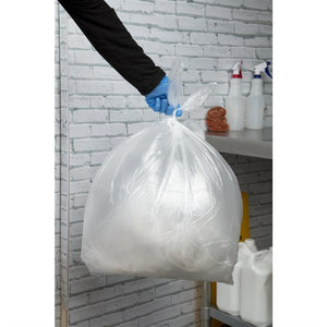 Jantex transparante afvalzakken gerecycled 80L 10kg (200 stuks)