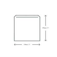 Afbeelding in Gallery-weergave laden, Vegware papieren witte kraft zak 7&quot;x7&quot; (Doos van 1000)