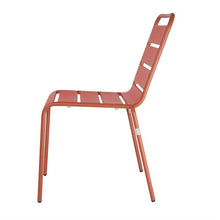 Afbeelding in Gallery-weergave laden, Bolero terracotta gelateerde stalen zijstoelen (4 stuks)