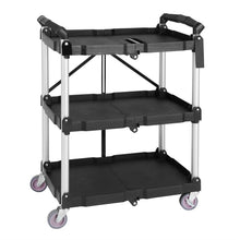 Afbeelding in Gallery-weergave laden, Vogue 3-Laags Opvouwbare Trolley Zwart Klein