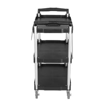 Afbeelding in Gallery-weergave laden, Vogue 3-Laags Opvouwbare Trolley Zwart Klein