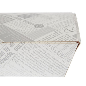 Colpac composteerbare voedseldozen krantenprint 250mm (150 stuks)