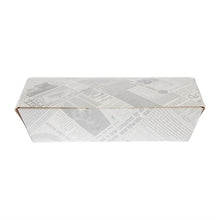 Afbeelding in Gallery-weergave laden, Colpac composteerbare voedseldozen krantenprint 250mm (150 stuks)