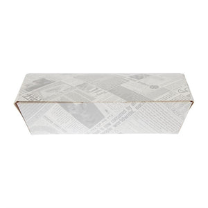 Colpac composteerbare voedseldozen krantenprint 250mm (150 stuks)