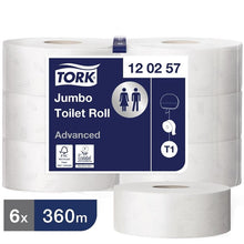 Afbeelding in Gallery-weergave laden, Tork Jumbo navulling toiletpapier (6 stuks)