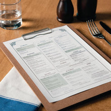 Afbeelding in Gallery-weergave laden, Olympia houten menu klembord A4