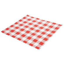 Afbeelding in Gallery-weergave laden, Rood Gingham vetvrij papier 25x25cm (200 stuks)