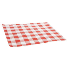 Afbeelding in Gallery-weergave laden, Rood Gingham vetvrij papier 25x25cm (200 stuks)