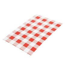 Afbeelding in Gallery-weergave laden, Rood Gingham vetvrij papier 19x31cm (200 stuks)
