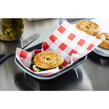 Afbeelding in Gallery-weergave laden, Rood Gingham vetvrij papier 19x31cm (200 stuks)