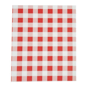 Rood Gingham vetvrij papier 31x38cm (200 stuks)