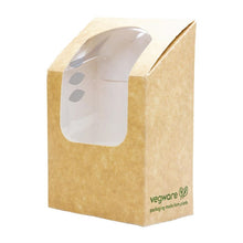 Afbeelding in Gallery-weergave laden, Vegware composteerbare tortilladozen met PLA-venster (500 stuks)