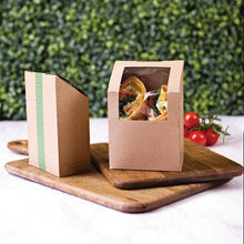 Afbeelding in Gallery-weergave laden, Vegware composteerbare tortilladozen met PLA-venster (500 stuks)
