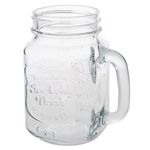 Olympia mason jar drinkglazen met tekst 450ml (12 stuks)