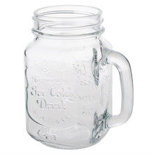 Afbeelding in Gallery-weergave laden, Olympia mason jar drinkglazen met tekst 450ml (12 stuks)