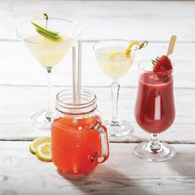 Afbeelding in Gallery-weergave laden, Olympia mason jar drinkglazen met tekst 450ml (12 stuks)