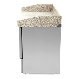 Polar G-serie saladette/pizza koelwerkwerkbank met granieten werkblad 368L