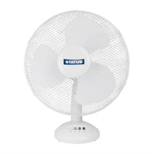 Afbeelding in Gallery-weergave laden, Status 30cm oscillerende ventilator wit