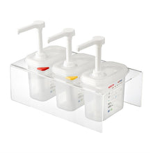 Afbeelding in Gallery-weergave laden, Araven sausdispensers GN 1/9 transparant 1,5L (3 stuks)