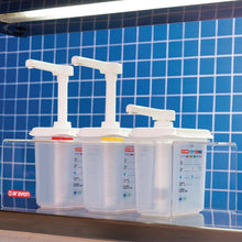 Afbeelding in Gallery-weergave laden, Araven sausdispensers GN 1/9 transparant 1,5L (3 stuks)