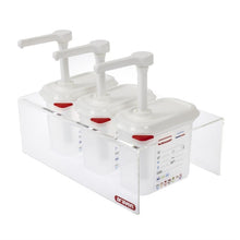 Afbeelding in Gallery-weergave laden, Araven sausdispensers GN 1/9 transparant 1,5L (3 stuks)