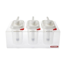 Afbeelding in Gallery-weergave laden, Araven sausdispensers GN 1/9 transparant 1,5L (3 stuks)