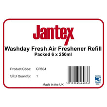 Afbeelding in Gallery-weergave laden, Jantex Aircare Luchtverfrissernavulling &quot;Washday Fresh&quot; (6 stuks)