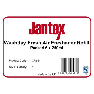 Jantex Aircare Luchtverfrissernavulling "Washday Fresh" (6 stuks)