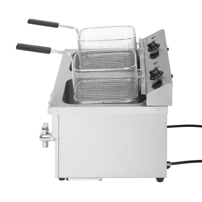 Buffalo dubbele inductie friteuse 2x 3000W