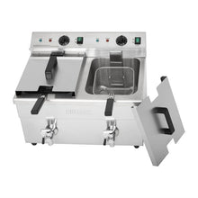 Afbeelding in Gallery-weergave laden, Buffalo dubbele inductie friteuse 2x 3000W
