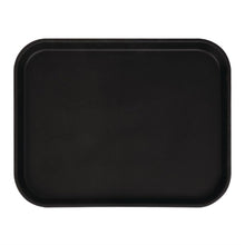 Afbeelding in Gallery-weergave laden, Cambro Camtread rechthoekig antislip glasvezel dienblad zwart 45,7cm