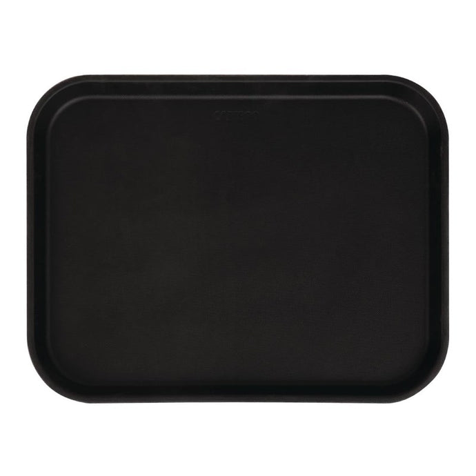 Cambro Camtread rechthoekig antislip glasvezel dienblad zwart 45,7cm