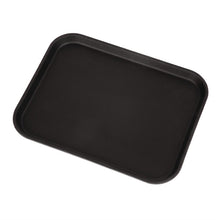 Afbeelding in Gallery-weergave laden, Cambro Camtread rechthoekig antislip glasvezel dienblad zwart 45,7cm