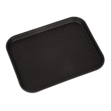 Afbeelding in Gallery-weergave laden, Cambro Camtread rechthoekig antislip glasvezel dienblad zwart 45,7cm