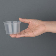 Afbeelding in Gallery-weergave laden, Fiesta recyclebare plastic magnetronbestendige delicatessenpotten 100 ml / 3,5 oz (100 stuks)
