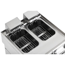 Afbeelding in Gallery-weergave laden, Buffalo 600-serie elektrische friteuse met dubbele tank, 2 x 8 liter