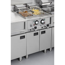 Afbeelding in Gallery-weergave laden, Buffalo 600-serie elektrische friteuse met dubbele tank, 2 x 8 liter