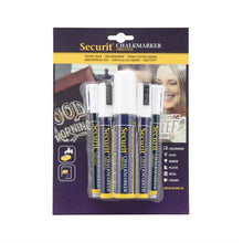 Afbeelding in Gallery-weergave laden, Securit 5 Original Chalk Marker een ronde, geciseleerde stift met blokpunt in wit