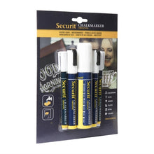 Afbeelding in Gallery-weergave laden, Securit 5 Original Chalk Marker een ronde, geciseleerde stift met blokpunt in wit