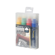 Afbeelding in Gallery-weergave laden, Securit Watervaste krijtstift (Glas + Krijtbord) in rood, groen, geel, blauw met 7-15 mm penpunt (do