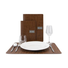 Afbeelding in Gallery-weergave laden, Securit Leather Range Ruga Placemat van gelijmd leer