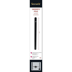 Securit Rookpaal en onderstel Zwart RVS - 100cm