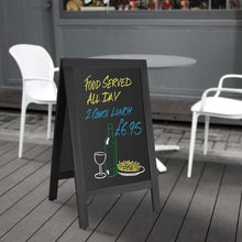 Afbeelding in Gallery-weergave laden, Olympia stoepplank zwart houten frame 500x850mm