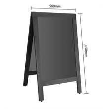 Afbeelding in Gallery-weergave laden, Olympia stoepplank zwart houten frame 500x850mm