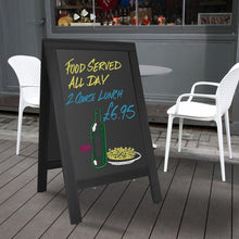 Afbeelding in Gallery-weergave laden, Olympia stoepplank zwart houten frame 700x1200mm