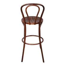 Afbeelding in Gallery-weergave laden, Fameg Bentwood barkruk beukenhout met walnoot finish